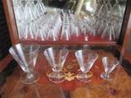 Vintage glasservies (35 stuks), Ophalen, Gebruikt, Glas, Glas of Glazen