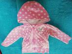 Roze vestje met witte bollen Babyclub maat 74, Kinderen en Baby's, Gebruikt, Babyclub, Ophalen of Verzenden, Truitje of Vestje