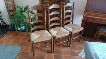 6 chaises de salle à manger anciennes - Région française