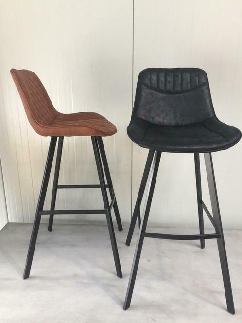 Comfortabele softseat Industriële barkrukken:, Huis en Inrichting, Barkrukken, Nieuw, 90 cm of meer, Metaal, 5 krukken of meer