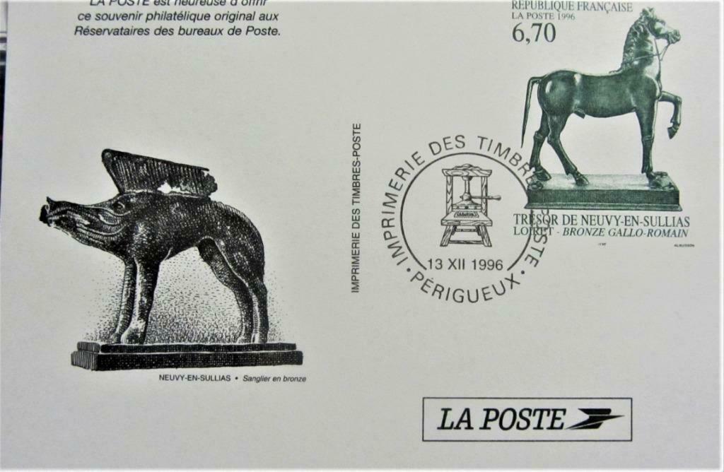 FIRST DAY OP KAART- THEMA- DIEREN- PAARDEN- FRANKRIJK, Enlèvement ou Envoi, Affranchi, Animal et Nature