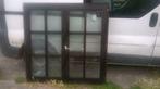 Ramen trippel glas hard hout enkel nog   226 L op 149h, Doe-het-zelf en Bouw, Ophalen, Gebruikt, Dubbelglas, 120 tot 160 cm