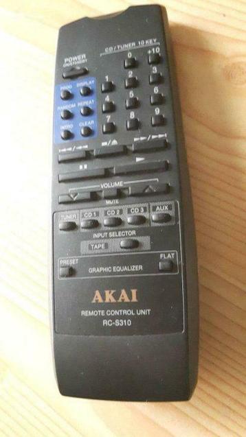 Afstandsbediening AKAI RC S310, Enlèvement ou Envoi, Utilisé