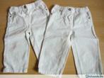 2 witte broekjes (maat 12 maanden), Ophalen of Verzenden, Gebruikt, Meisje, Broekje