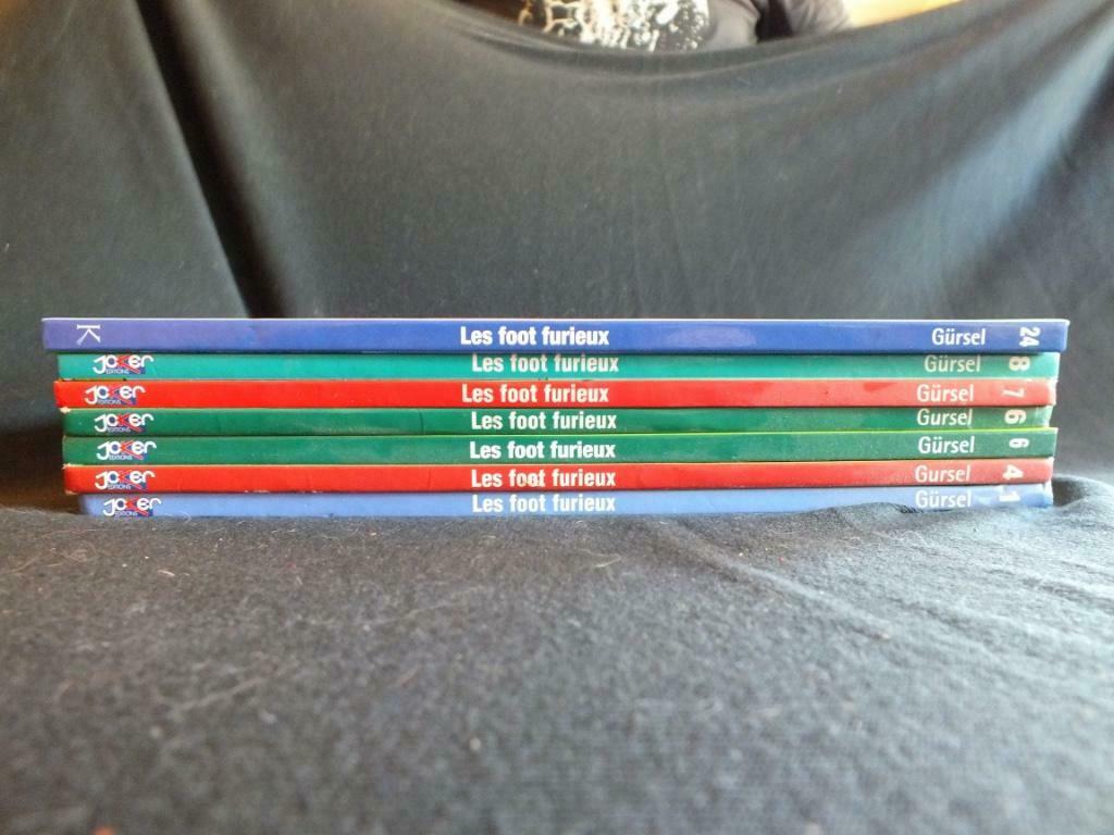 LES FOOT FURIEUX (4 ALBUMS / 2 E.O).    EDITIONS JOKER, Livres, BD, Utilisé, Série complète ou Série, Enlèvement ou Envoi