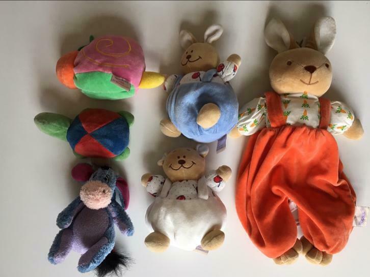 Doudous NOUKIES et Bourriquet, Comme neuf, Lapin