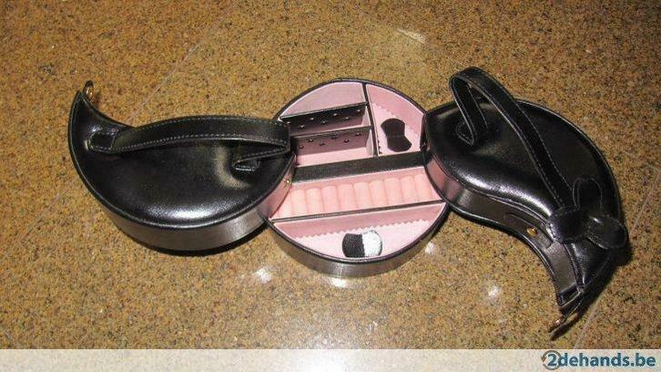 JUWELENKOFFER juwelenkistje zwart juwelen a413, Handtassen en Accessoires, Beautycases, Nieuw, Verzenden