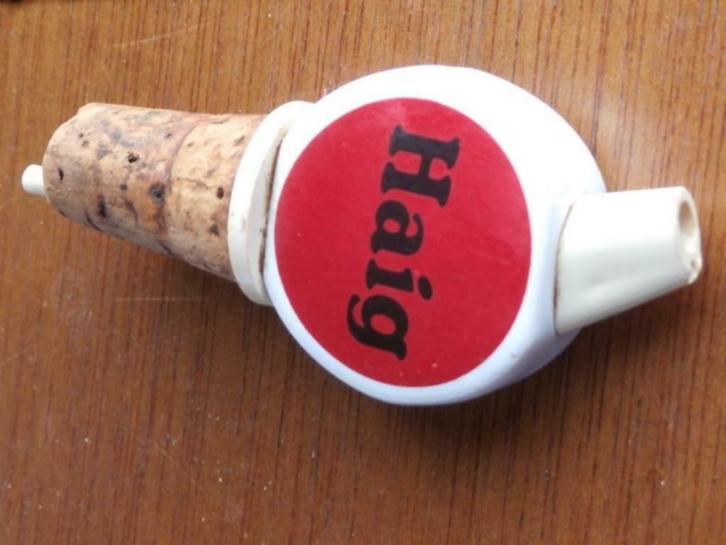 Stop voor whiskeyfles"HAIG SCOTCH WHISKEY, Verzamelen, Merken en Reclamevoorwerpen, Gebruikt, Gebruiksvoorwerp, Ophalen of Verzenden