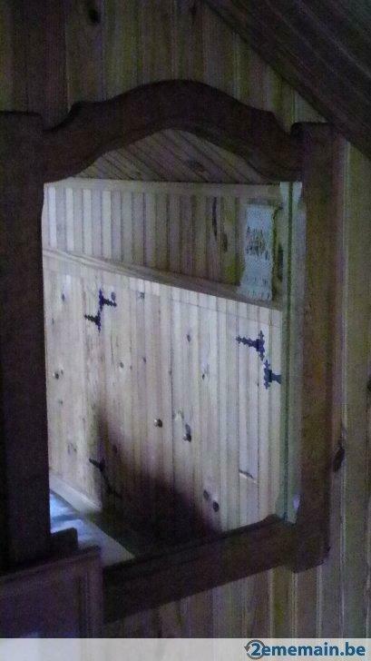 miroir en chêne, Maison & Meubles, Accessoires pour la Maison | Miroirs, Utilisé, Enlèvement ou Envoi