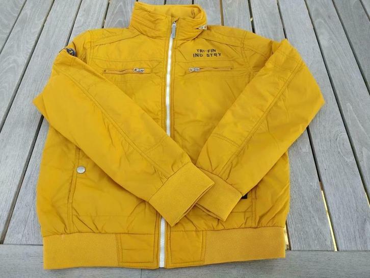 Geel/Okerkleurige jas Sevenoneseven maat 158/164, Kinderen en Baby's, Kinderkleding | Maat 158, Zo goed als nieuw, Jongen, Jas