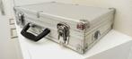 Aluminium case /opbergkoffer met sleutel. D.28/B.40/D.10 cm., Huis en Inrichting, Woonaccessoires | Kisten, Minder dan 50 cm, Minder dan 50 cm
