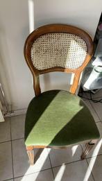 Antieke stoel met zachte zitting, Zo goed als nieuw, Hout, Rotan, Ophalen