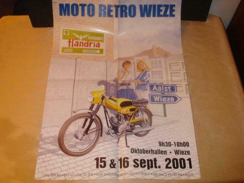 MOTO RETRO WIEZE 15 & 16 Septembre 2001 Poster - Affiche, Motos, Modes d'emploi & Notices d'utilisation, Autres marques, Enlèvement ou Envoi