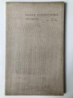 EX - Finance Internationale (Belgique) - 1927, Ophalen