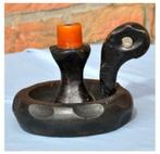 §bougeoir en bois n°1, Moins de 25 cm, Enlèvement ou Envoi, Brun, Utilisé