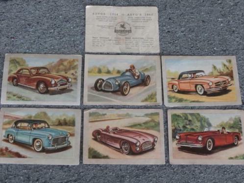 Chromos Jacques: voitures 1954/162 / voitures -motos - 120ch, Collections, Photos & Gravures, Utilisé, Gravure, Autres sujets/thèmes