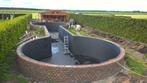 Vijverfolie prefab (2D/3D) of ter plaatse op maat gelast.