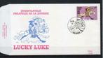 Année 1990 : FDC 2390 - Lucky Luke - Obli Mons, Postzegels en Munten, Postzegels | Europa | België, Ophalen of Verzenden