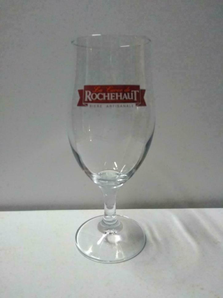 BIERGLAS : LA CUVEE DE ROCHEHAUT (ambachtelijk bier), Verzamelen, Glas en Drinkglazen, Zo goed als nieuw, Bierglas, Ophalen of Verzenden