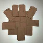 Lot de 8 serviettes brunes Pure Home Décoration 100% coton, Huis en Inrichting, Ophalen of Verzenden, Gebruikt, Bruin, Overige typen