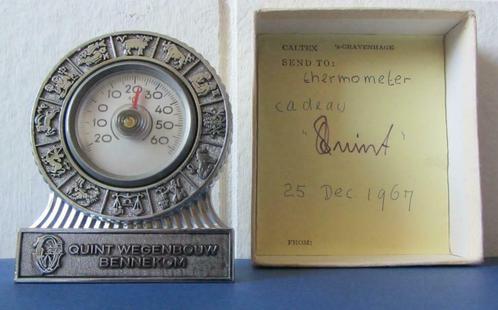 Thermomètre-Quint Wegenbouw-Bennekom-Zodiac-1967, Collections, Rétro, Maison et Meubles, Enlèvement ou Envoi