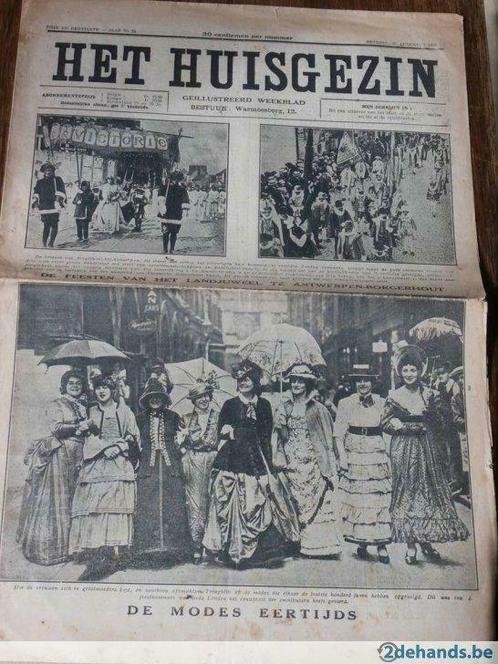 Geïllustreerd weekblad "HET HUISGEZIN - 25 aug.1929", Verzamelen, Tijdschriften, Kranten en Knipsels, Ophalen of Verzenden