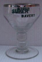 bier brouwerij glas Super Bavery Couillet Charleroi, Verzamelen, Ophalen of Verzenden, Zo goed als nieuw, Bierglas