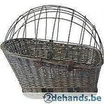 Rieten Fietsmand Met Rooster Grijs Voor Bagagerek, Dieren en Toebehoren, Honden-accessoires, Ophalen, Nieuw
