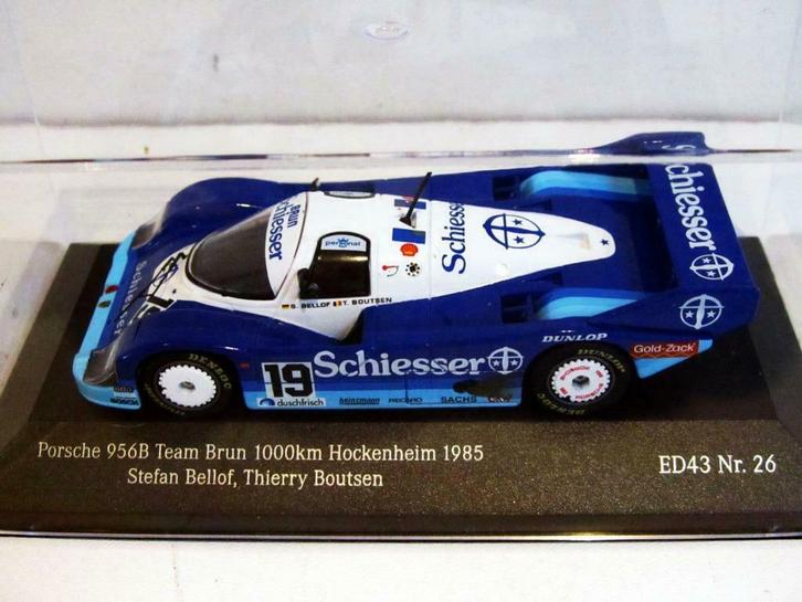 Porsche 956B Team Brun 1000 km Hockenheim 1985 Th. Boutsen, Hobby en Vrije tijd, Modelauto's | 1:43, Nieuw, Auto, Overige merken