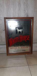 Authentieke oude reclamespiegel White Horse whisky, Verzamelen, Reclamebord, Zo goed als nieuw, Verzenden
