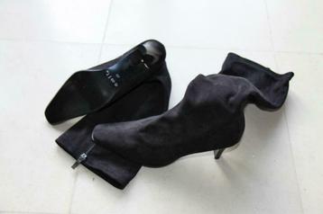 Bottes "EXIT" en daim noires neuves Pointure 39-40, Neuf, Enlèvement ou Envoi, Bottes hautes, Noir