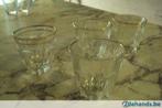 4 druppelglazen, Gebruikt, Glas of Glazen