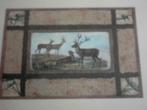 Set 2 cadres Deer Fancy, Maison & Meubles, Moins de 50 cm, Moins de 50 cm, Enlèvement ou Envoi, Neuf