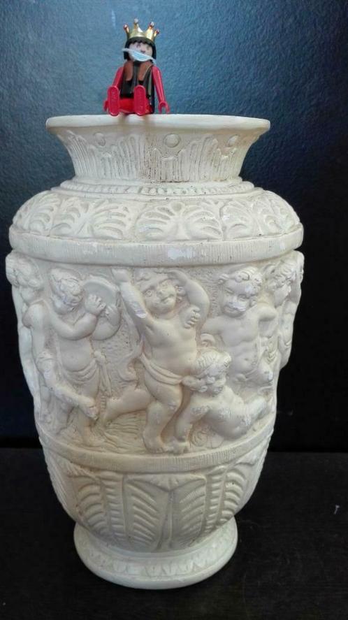 141) 38cm grote Decoratieve en grote vaas, Antiek en Kunst, Curiosa en Brocante, Ophalen of Verzenden