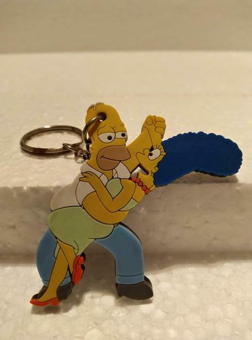Vintage Sleutelhanger - The Simpsons - Homer Marge - Cha-Cha, Verzamelen, Poppetjes en Figuurtjes, Zo goed als nieuw, Ophalen of Verzenden