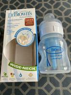 Zuigfles Dr. Brown's brede hals 120 ml, Enfants & Bébés, Aliments pour bébé & Accessoires, Comme neuf, Autres types, Enlèvement ou Envoi