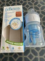 Zuigfles Dr. Brown's brede hals 120 ml, Kinderen en Baby's, Ophalen of Verzenden, Zo goed als nieuw, Overige typen