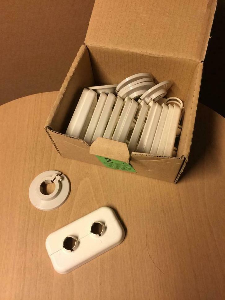 Lots de rosaces pour tuyaux de radiateurs, Doe-het-zelf en Bouw, Verwarming en Radiatoren, Nieuw, Ophalen of Verzenden