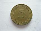 5 Pfennig Bundesrepublik Deutschland 1950, Duitsland, Ophalen of Verzenden, Losse munt