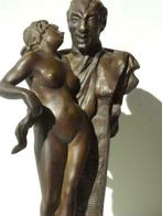 Oscar BERCHMANS °1869-1950 Liège Le Secret bronze nu féminin, Enlèvement