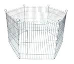 Puppyren 6-Delig Verzinkt, Dieren en Toebehoren, Hondenhokken, Ophalen, Hondenkennel, 110 cm of meer, 65 tot 100 cm