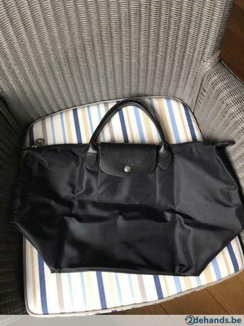 Longchamp le pliage Sarah Morris - handtas M, Handtassen en Accessoires, Tassen | Damestassen, Gebruikt, Handtas, Zwart, Verzenden