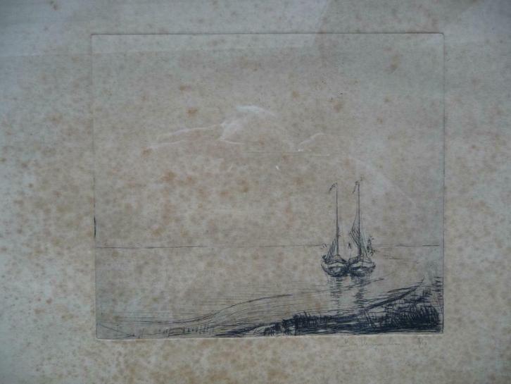 BEN VERMAELEN - LITHO/ETS - ORIGINEEL GESIGNEERD, Antiek en Kunst, Kunst | Litho's en Zeefdrukken, Ophalen of Verzenden