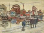 Alfons VAN BEURDEN mooie aquarel!, Antiek en Kunst, Ophalen of Verzenden