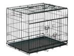Hondenbench Met Schuifdeuren Zwart XXL, Dieren en Toebehoren, Hondenhokken, Ophalen, Hondenkennel, 110 cm of meer, 65 tot 100 cm