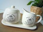 Nostalgisch melk- en suikerpotje van Sweet Home, Ophalen of Verzenden
