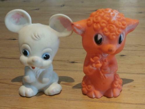 2 vintage piepbeesten, Verzamelen, Overige Verzamelen, Gebruikt, Ophalen of Verzenden