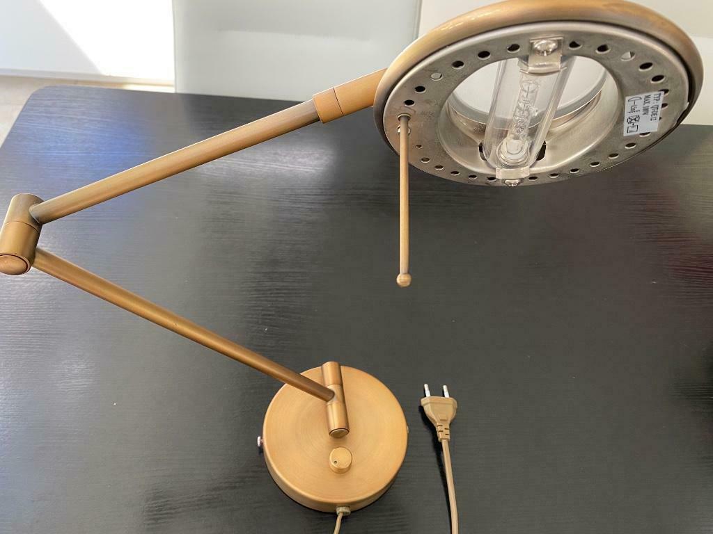 set van 2 design wandlampen met dimmer Steinhauer - retro, Huis en Inrichting, Lampen | Wandlampen, Gebruikt, Glas, Metaal, Ophalen of Verzenden