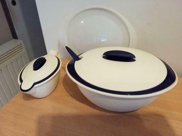 1 plat et 1 sauciere iso duo tupperware, Enlèvement ou Envoi