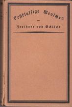 Freiherr von Schlicht, Erstklassige Menschen., Utilisé, Enlèvement ou Envoi, Fiction